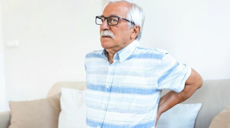 senior person with Back pain